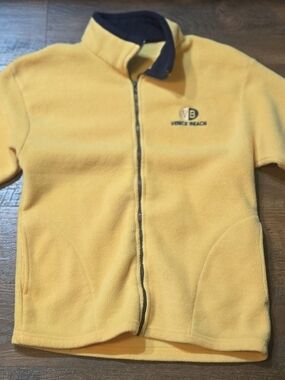 Men's Yellow Full-Zip Fleece Jacket